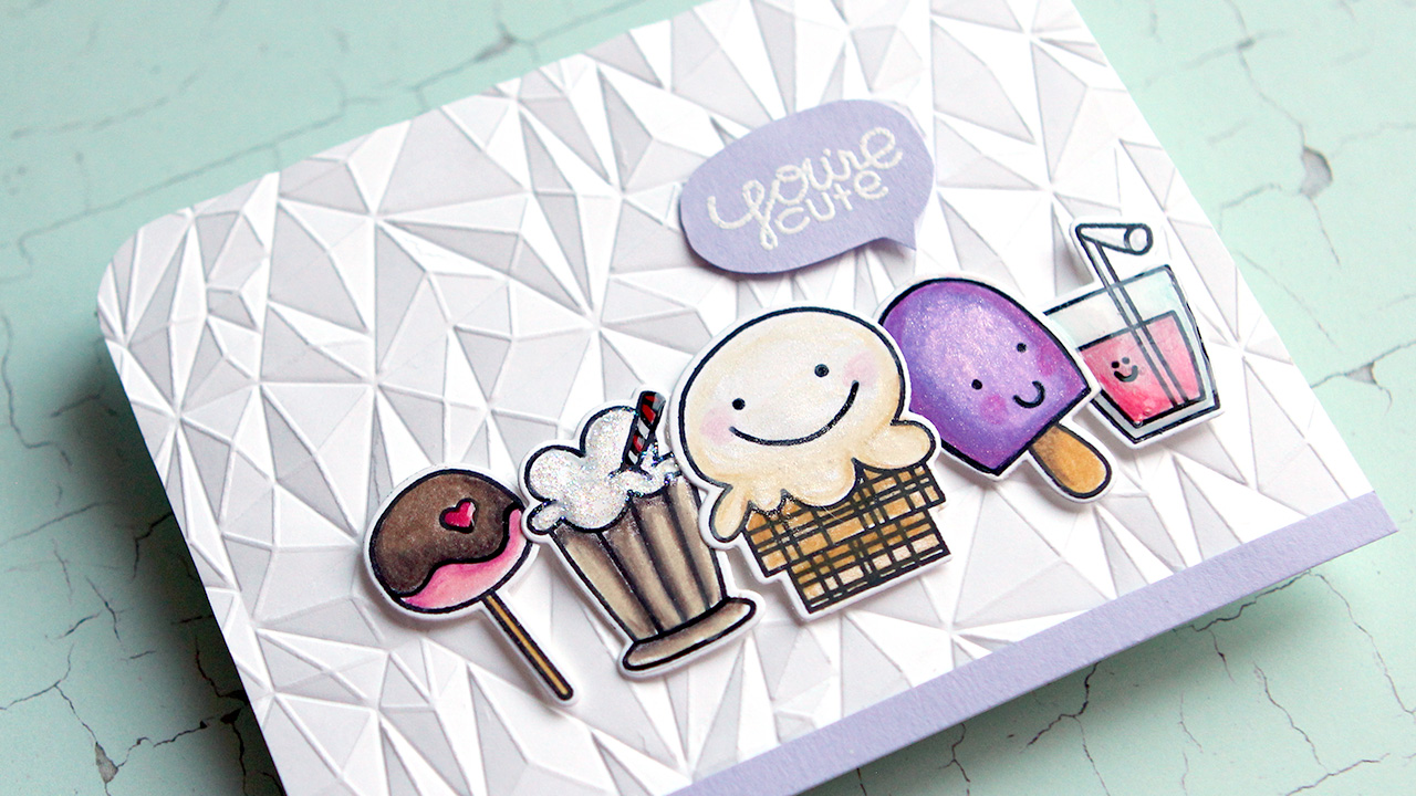 Colored Pencils & Paper Smooches Sugar Rush Stamps & Dies