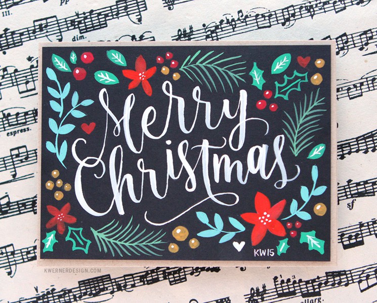 Brush Lettering Hand Painted Christmas Card Printables brush-lettering-hand-painted-christmas-card-printables