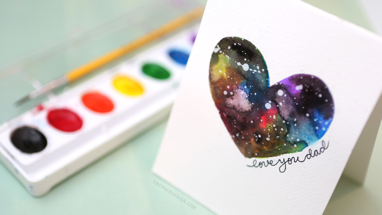 Easy DIY Galaxy Father’s Day Card Made with Minimal Supplies