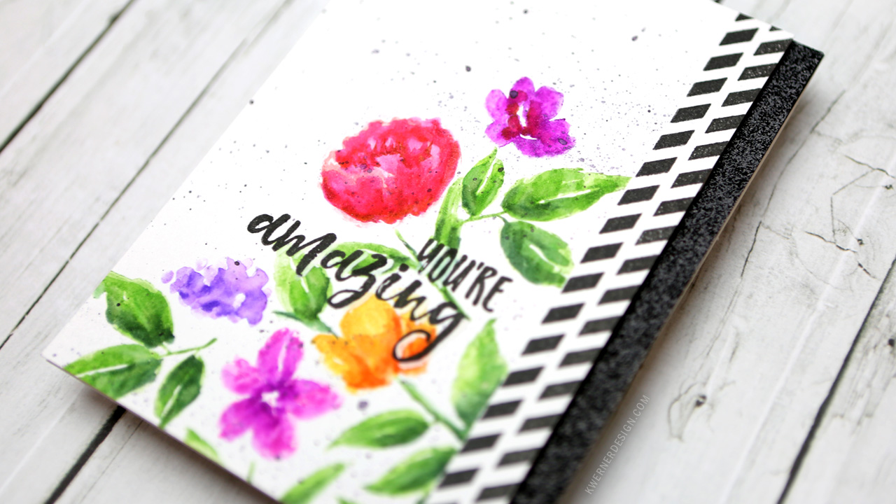 Yes, it can be done & it's easy! Stamping with metallic watercolors! – K  Werner Design Blog