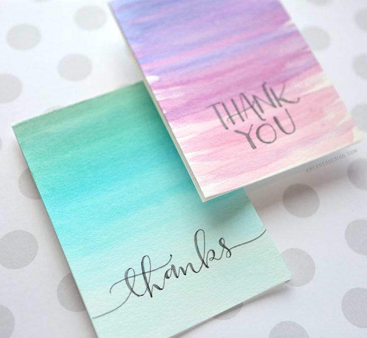 homemade thank you cards