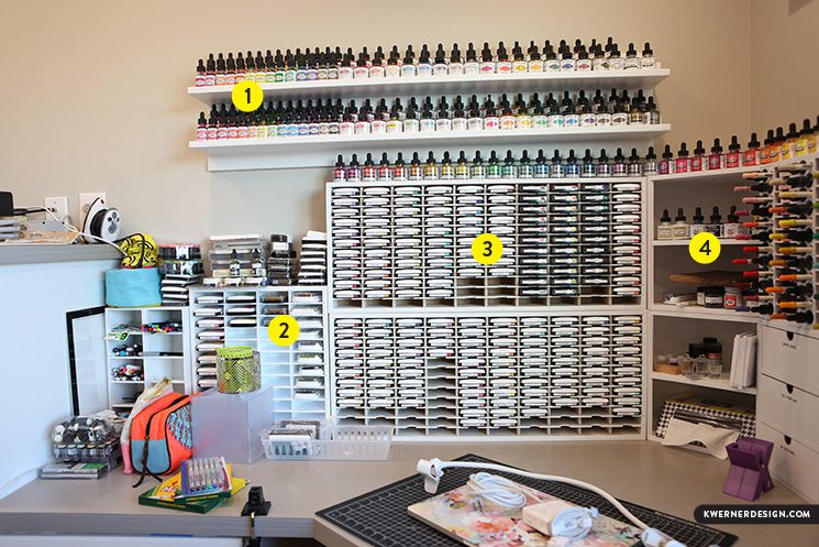 Craft Room Organization: Ink Pad Storage - Kreative Kinship