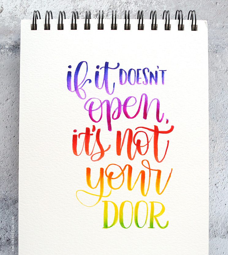 Blending lettering discount