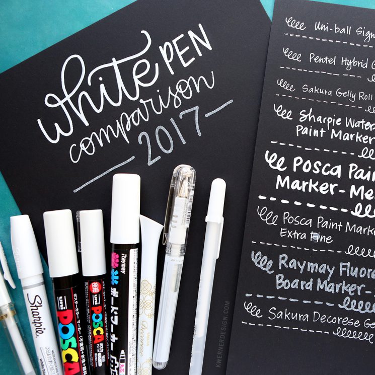 White Pens and Markers Comparisons For Cards - REVIEW 