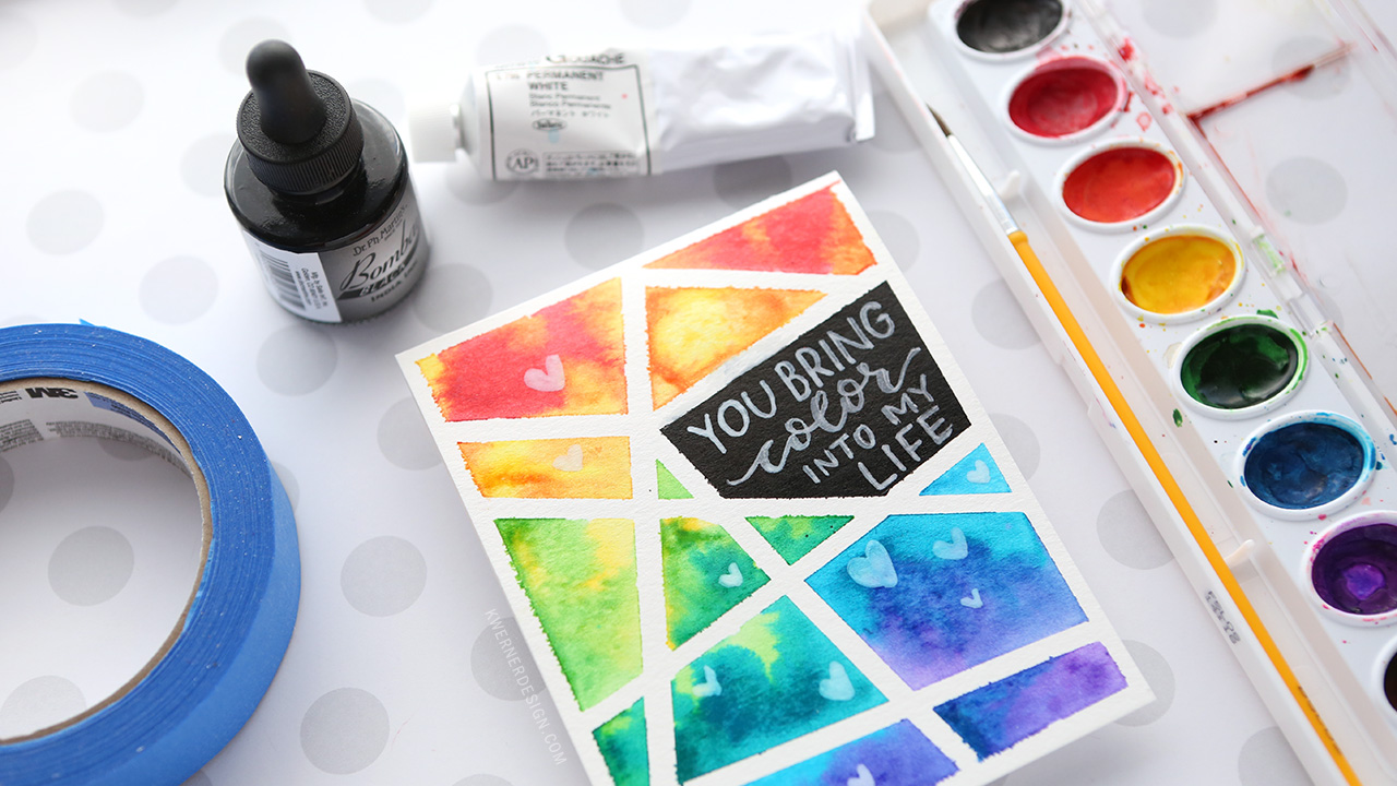 The 'Tape Trick' + A Cool Watercolor Discount For You! – Surely Simple