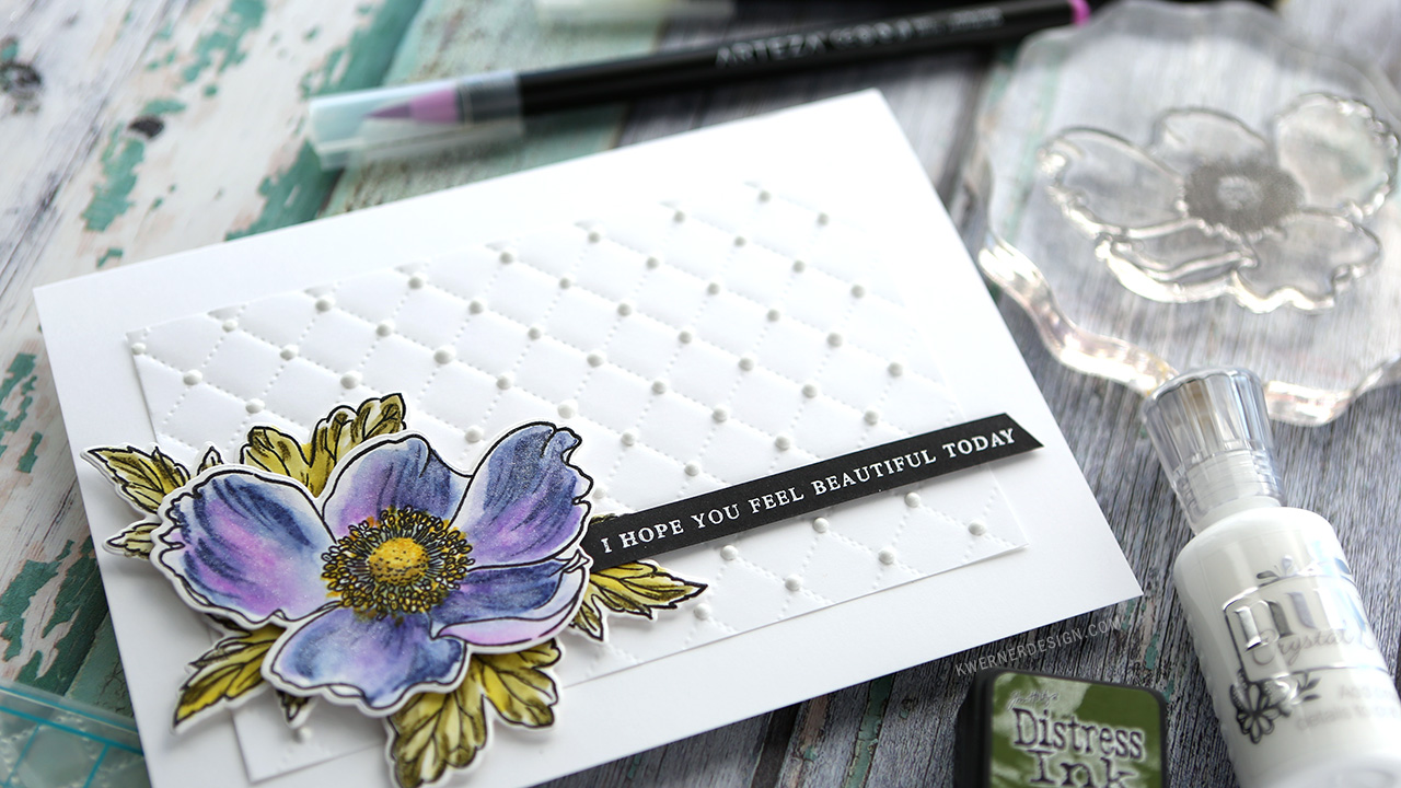Watercoloring with Builder Stamp Sets + GIVEAWAY!