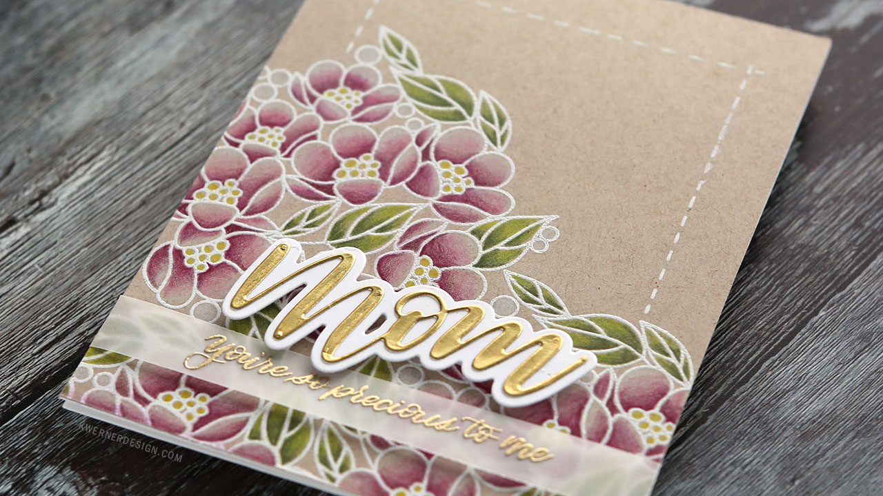 Mother’s Day Card with Polychromos Colored Pencils (Simon New Release Blog Hop)