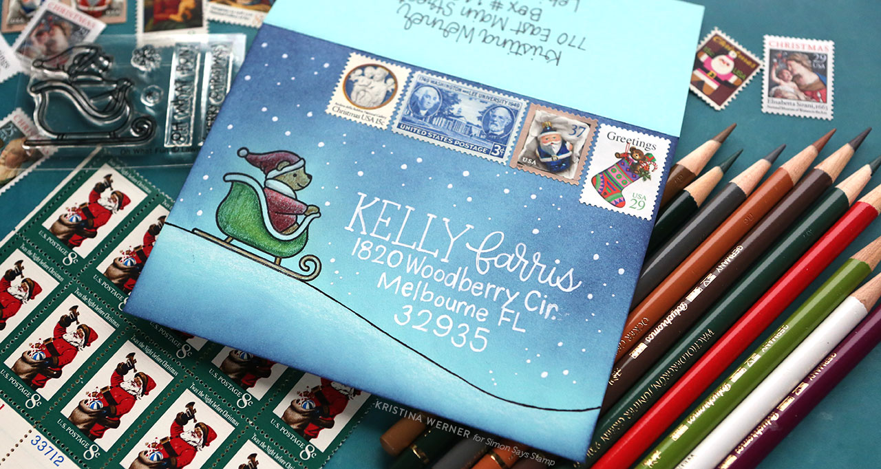 EASY Holiday Mail Art Design!