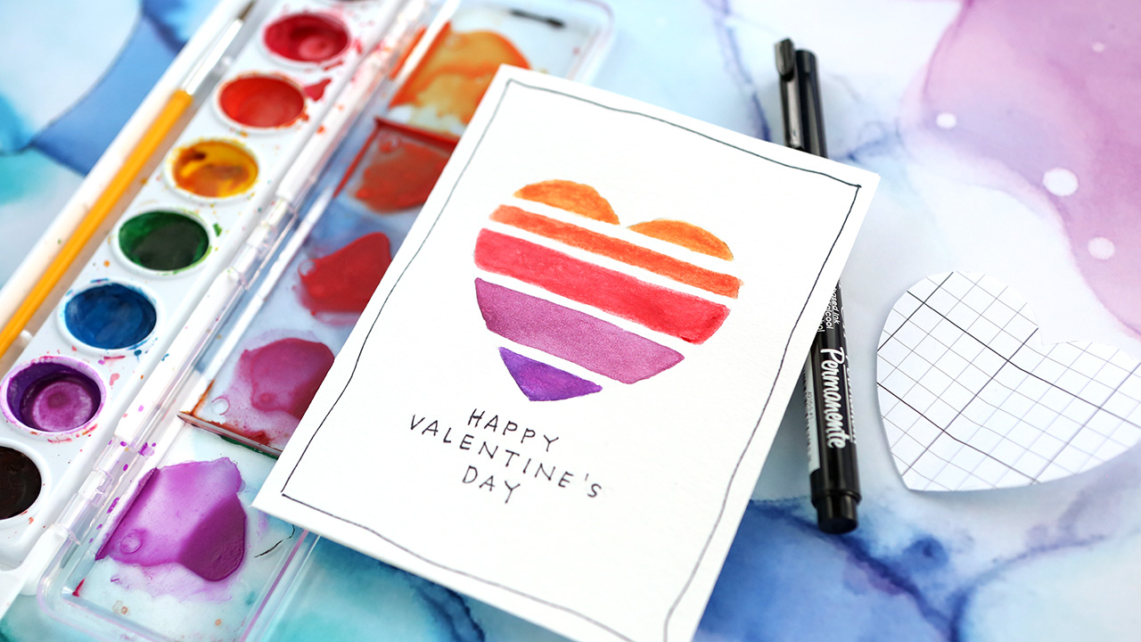 Easy DIY Valentine's Day Card (Minimal Supplies Needed) – K Werner Design  Blog