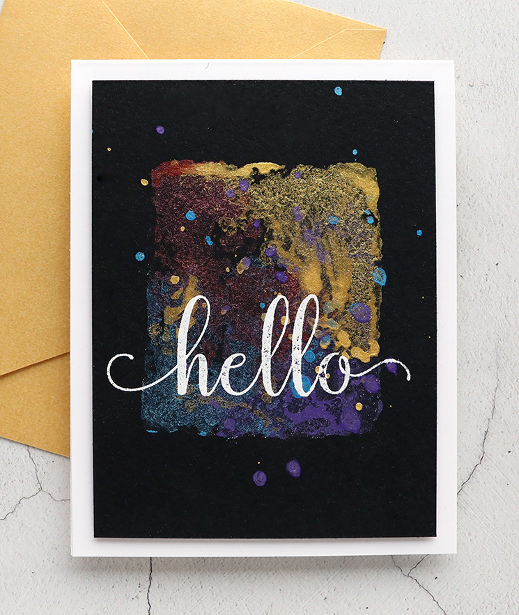 Yes, it can be done & it's easy! Stamping with metallic watercolors! – K  Werner Design Blog