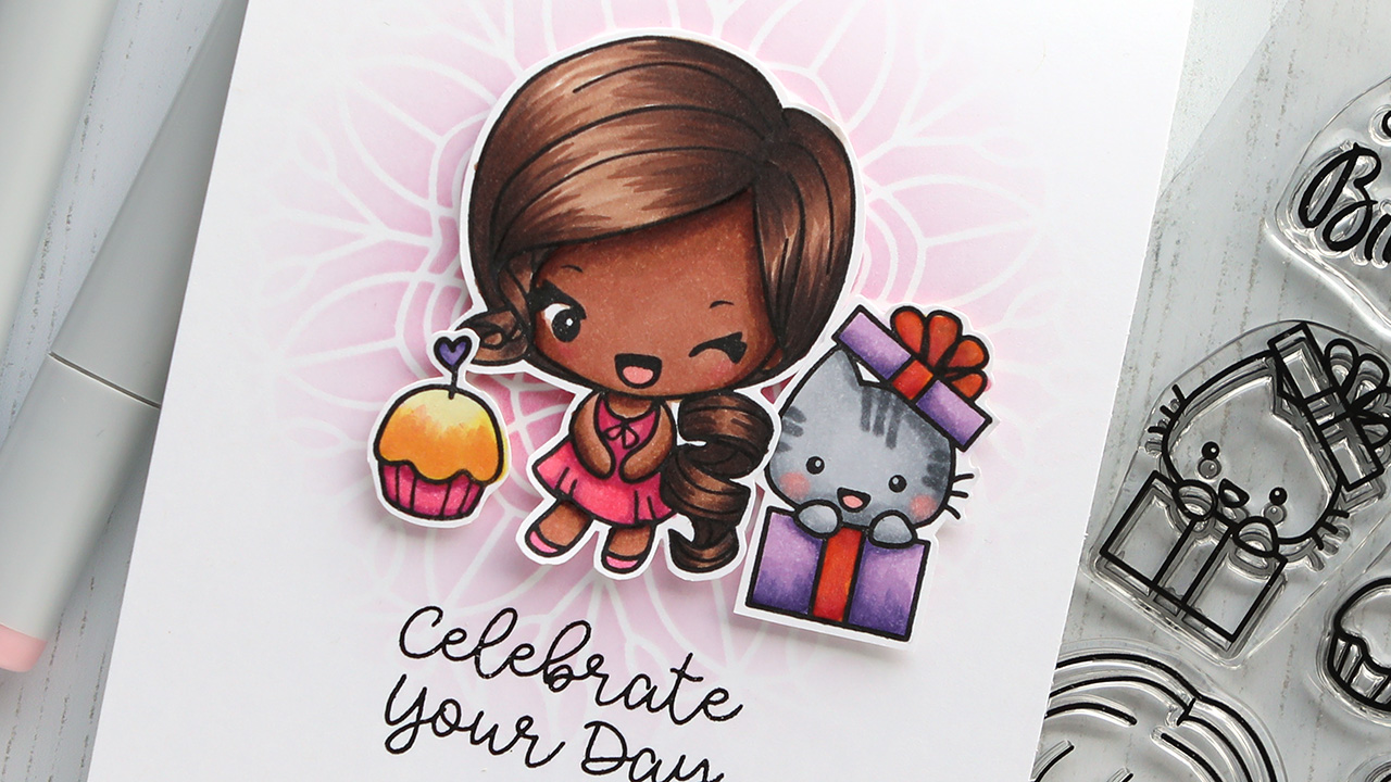 Coloring Hair with Copic Markers – The Greeting Farm STAMPtember stamp set