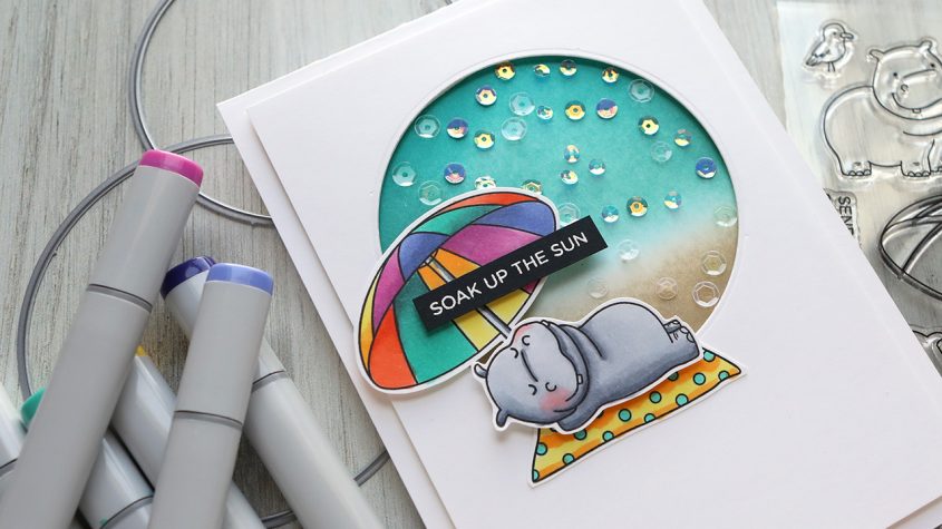 LIVE REPLAY – Faux Shaker Card & Copic Coloring, Ink Blending