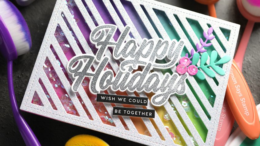 Holiday Card Series 2022 – Day 3 – Sparkly & Glittery Shaker Card