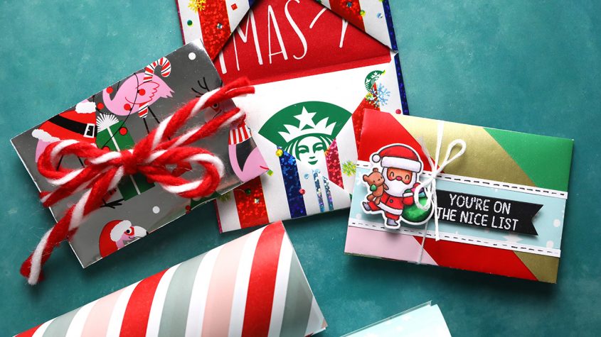 LIVE REPLAY – Holiday Card Series 2022 Day 22 – Wrapping Paper Gift Card Holders