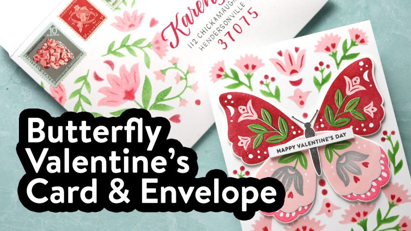 Valentine’s Day Card Series 2023 – Day 5 – Stamps & Layered Stencil Card