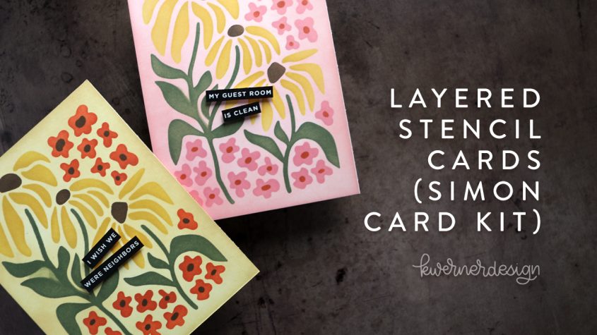 SO EASY! Changing Color Schemes with Layering Stencils